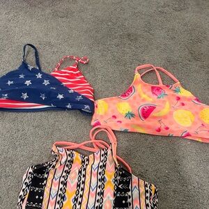 Colorful Kids Swim Bikini Set